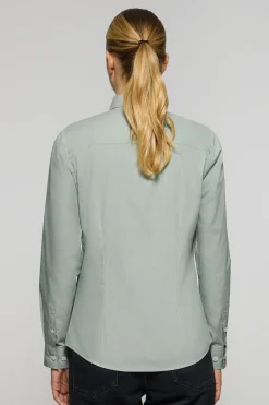 Polo Club Chemises*Chemise en popeline Slim Fit avec broderie Rigby Go Vert jade