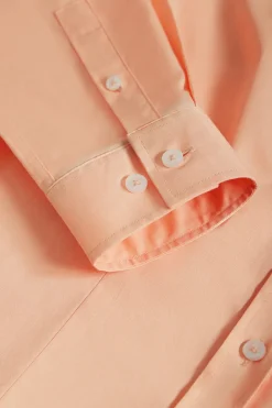 Polo Club Chemises*Chemise en popeline Slim Fit couleur avec broderie Rigby Go Pêche