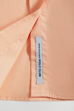 Polo Club Chemises*Chemise en popeline Slim Fit couleur avec broderie Rigby Go Pêche