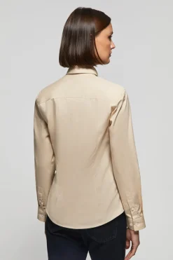 Polo Club Chemises*Chemise en popeline Slim Fit avec broderie Rigby Go Beige
