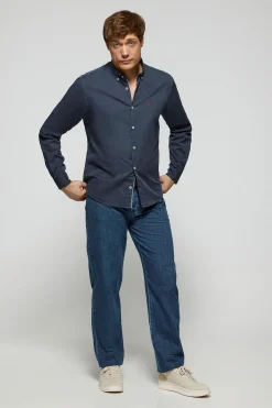 Polo Club Chemises*Chemise en sergé Princeton avec logo Rigby Go Bleu Marine