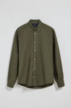 Polo Club Chemises*Chemise en sergé vert Princeton avec logo Rigby Go Kaki
