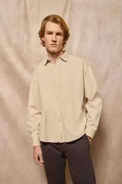 Polo Club Chemises*Chemise loose fit avec logo brodé Beige