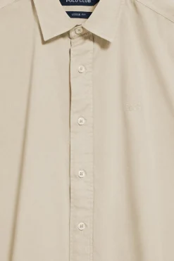 Polo Club Chemises*Chemise loose fit avec logo brodé Beige