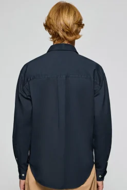 Polo Club Chemises*Chemise loose fit avec logo brodé Bleu Marine