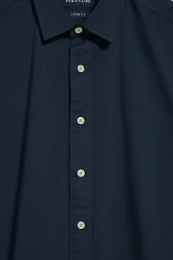 Polo Club Chemises*Chemise loose fit avec logo brodé Bleu Marine