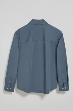 Polo Club Chemises*Chemise loose fit couleur bleu avec logo block Denim