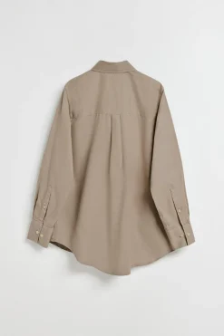 Polo Club Chemises*Chemise loose fit Simona avec un monogramme brodé PC Camel