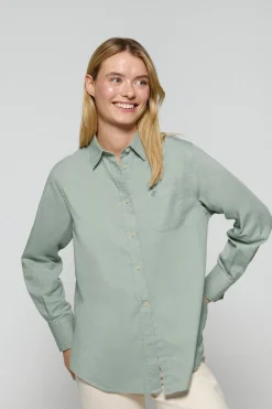 Polo Club Chemises*Chemise loose fit Simona avec un monogramme brodé PC Vert Clair
