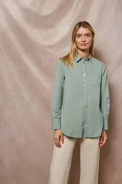 Polo Club Chemises*Chemise loose fit Simona avec un monogramme brodé PC Vert Clair