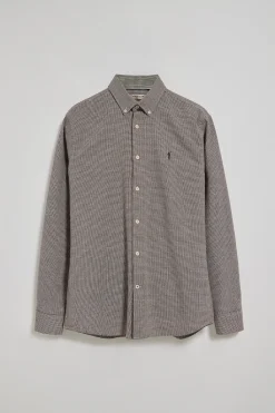 Polo Club Chemises*Chemise marron Williams pied-de-poule avec logo Rigby Go brodé Brun