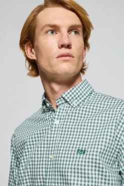Polo Club Chemises*Chemise Mataró e à carreaux Vichy avec logo Vert
