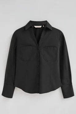 Polo Club Chemises*Chemise e à coupe slim et col en V Noir