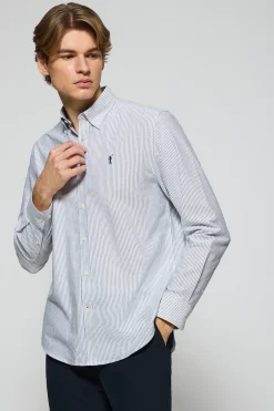 Polo Club Chemises*Chemise Oxford à rayures e avec logo brodé Rigby Go Bleu
