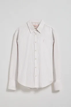 Polo Club Chemises*Chemise Oxford à rayures marron avec logo Rigby Go Brun
