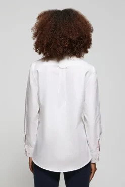 Polo Club Chemises*Chemise Oxford he à logo brodé Blanc