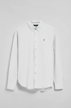 Polo Club Chemises*Chemise Oxford he avec logo brodé Rigby Go Blanc
