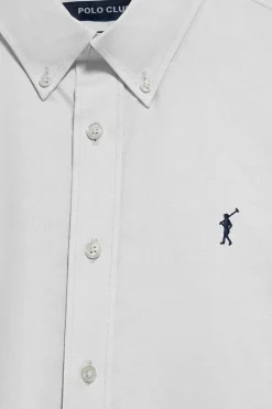Polo Club Chemises*Chemise Oxford he avec logo brodé Rigby Go Blanc