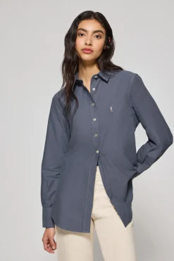 Polo Club Chemises*Chemise Oxford Sabina avec logo brodé Rigby Go Bleu
