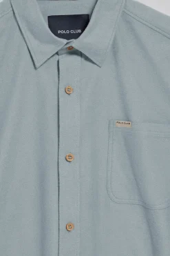 Polo Club Chemises*Chemise Oxford Cambridge e à poche et détail Vert