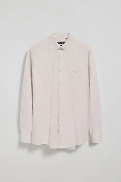 Polo Club Chemises*Chemise Oxford marron à rayures yale avec logo brodé Brun