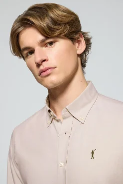 Polo Club Chemises*Chemise Oxford marron avec logo brodé Rigby Go Brun