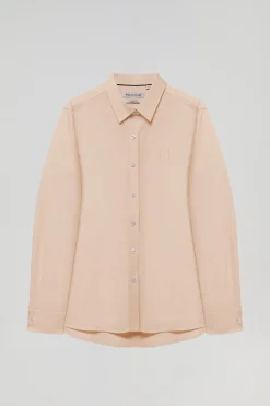 Polo Club Chemises*Chemise Oxford à logo brodé Pêche