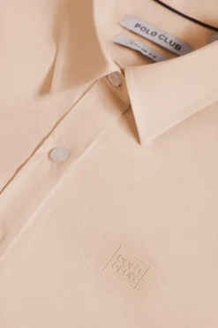 Polo Club Chemises*Chemise Oxford à logo brodé Pêche