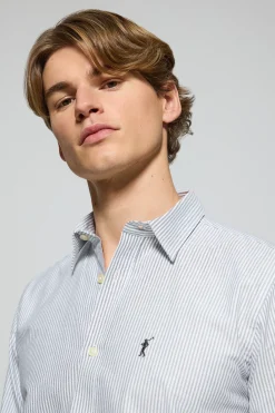 Polo Club Chemises*Chemise Oxford rayée e Yale avec logo brodé Rigby Go Gris