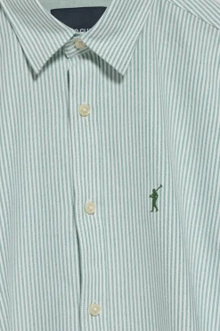 Polo Club Chemises*Chemise Oxford rayée e Yale avec logo brodé Rigby Go Vert