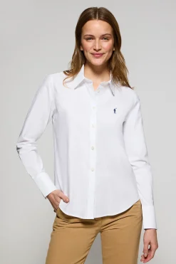 Polo Club Chemises*Chemise Oxford Regular fit he avec logo Rigby Go Blanc