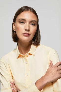 Polo Club Chemises*Chemise Oxford Regular fit jaune avec logo Rigby Go Jaune tendre