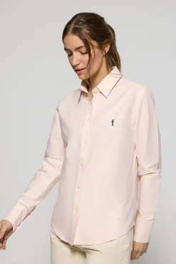 Polo Club Chemises*Chemise Oxford avec logo brodé Rigby Go Rose pâle