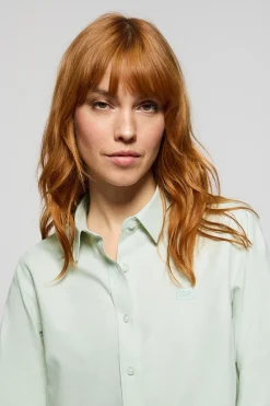 Polo Club Chemises*Chemise Oxford à logo brodé Vert Clair