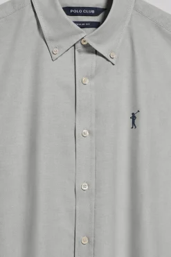 Polo Club Chemises*Chemise Oxford vert clair à logo brodé Rigby Go Vert militaire