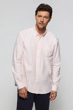 Polo Club Chemises*Chemise rayée Oxford tendre avec broderie Orange