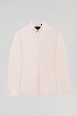 Polo Club Chemises*Chemise rayée Oxford tendre avec broderie Orange