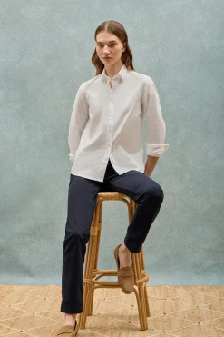 Polo Club Chemises*Chemise regular fit he une broderie Blanc