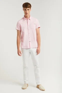 Polo Club Chemises*Chemise rose en lin avec poche sur la poitrine Rose clair