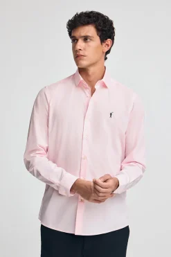Polo Club Chemises*Chemise en popeline et coupe slim avec logo Rigby Go Rose