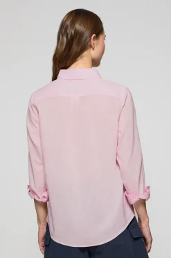 Polo Club Chemises*Chemise Regular en lin et coton avec broderie Rigby Go Rose