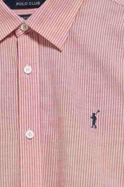 Polo Club Chemises*Chemise Pharrel rayée avec logo Rigby Go brodé Rouge