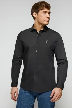 Polo Club Chemises*Chemise Slim en popeline e avec logo brodé Rigby Go Noir
