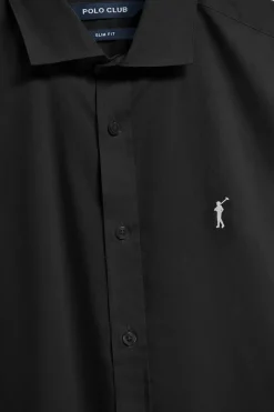 Polo Club Chemises*Chemise Slim en popeline e avec logo brodé Rigby Go Noir