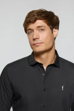 Polo Club Chemises*Chemise Slim en popeline e avec logo brodé Rigby Go Noir