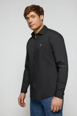 Polo Club Chemises*Chemise Slim en popeline e avec logo brodé Rigby Go Noir