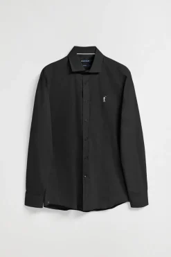Polo Club Chemises*Chemise Slim en popeline e avec logo brodé Rigby Go Noir