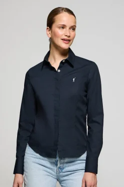 Polo Club Chemises*Chemise Slim en popeline avec logo brodé Rigby Go Bleu Marine