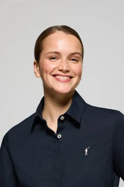 Polo Club Chemises*Chemise Slim en popeline avec logo brodé Rigby Go Bleu Marine