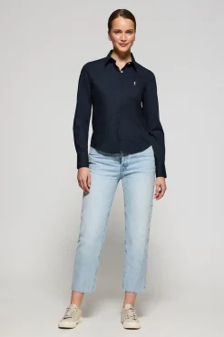 Polo Club Chemises*Chemise Slim en popeline avec logo brodé Rigby Go Bleu Marine